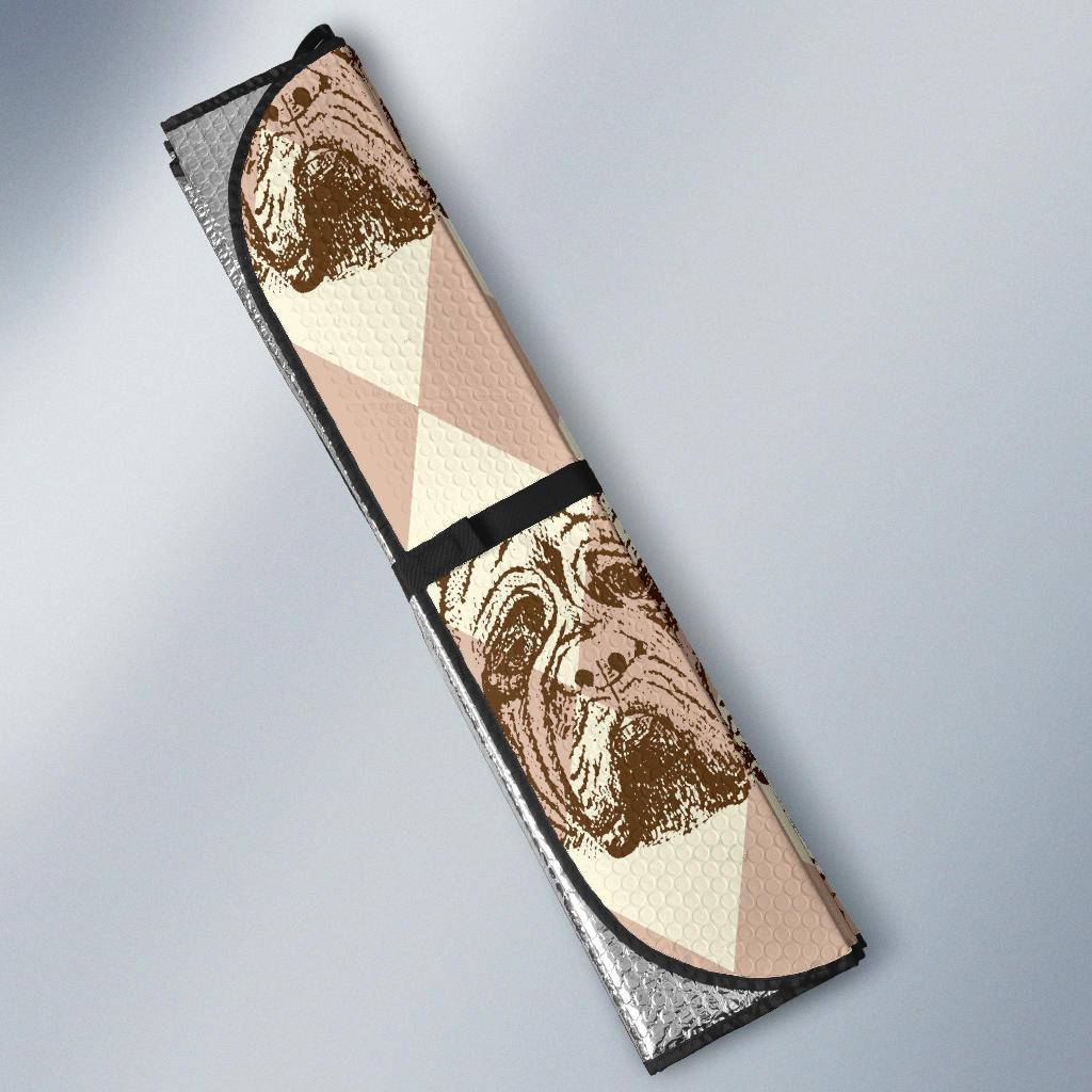 Mastiffs Pattern Print Design 01 Car Sun Shades-JORJUNE.COM
