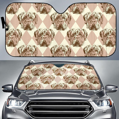 Mastiffs Pattern Print Design 01 Car Sun Shades-JORJUNE.COM