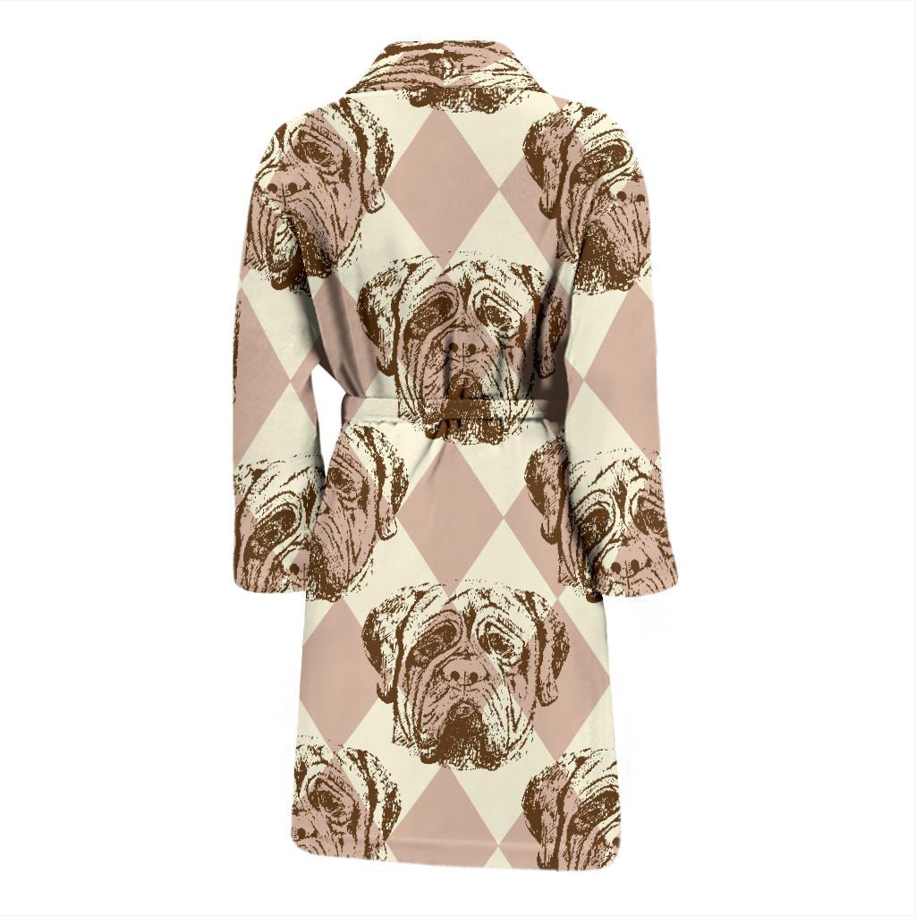 Mastiffs Pattern Print Design 01 Men Bathrobe-JORJUNE.COM