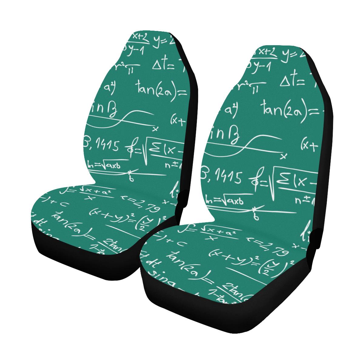 Math Pattern Print Design 01 Car Seat Covers (Set of 2)-JORJUNE.COM