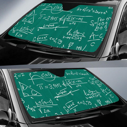 Math Pattern Print Design 01 Car Sun Shades-JORJUNE.COM