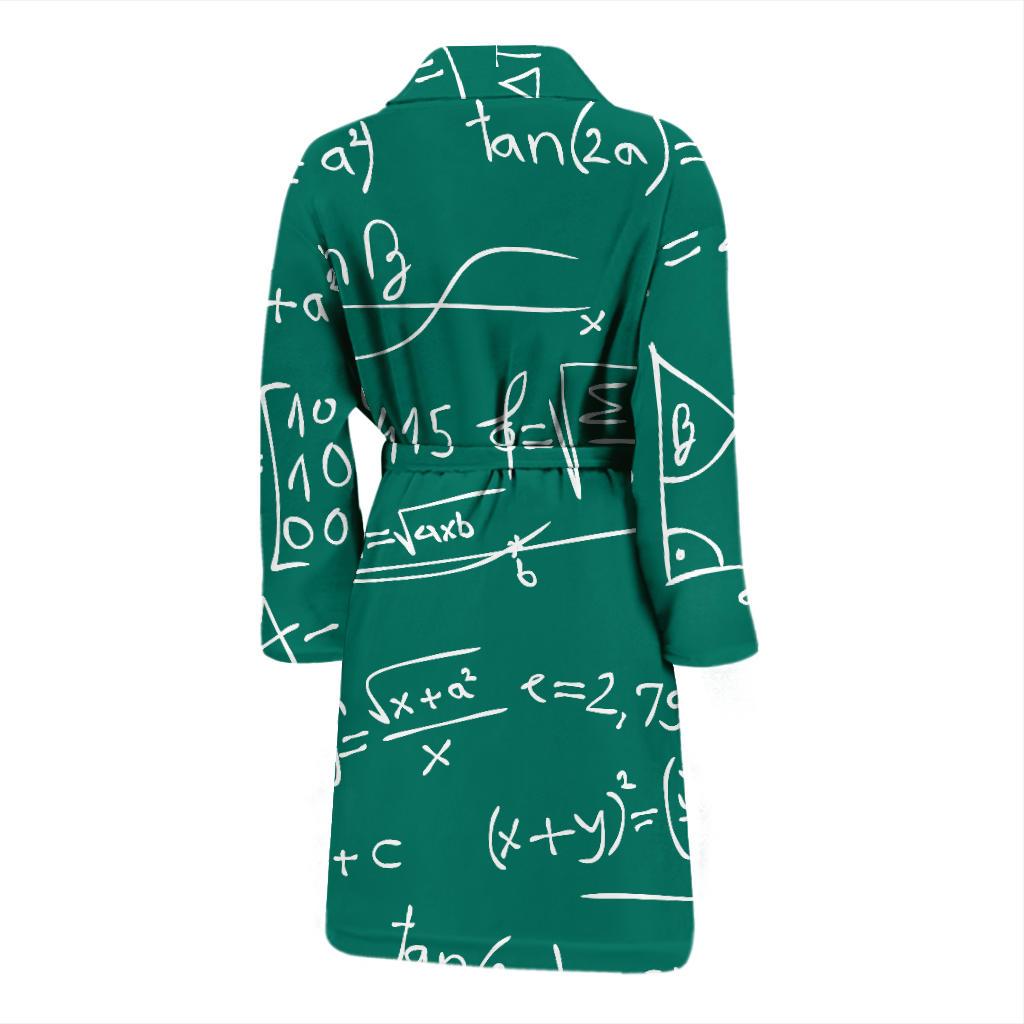 Math Pattern Print Design 01 Men Bathrobe-JORJUNE.COM