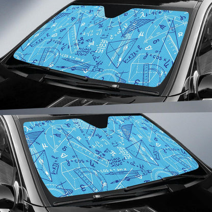 Math Pattern Print Design 02 Car Sun Shades-JORJUNE.COM