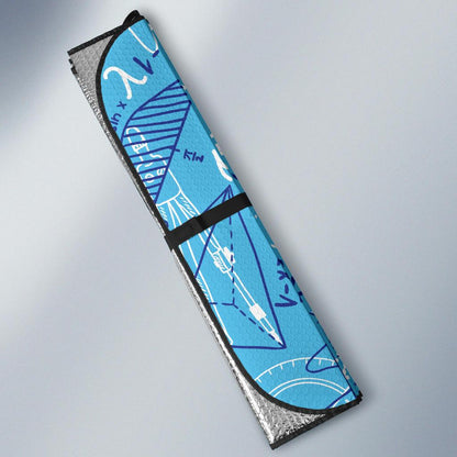 Math Pattern Print Design 02 Car Sun Shades-JORJUNE.COM