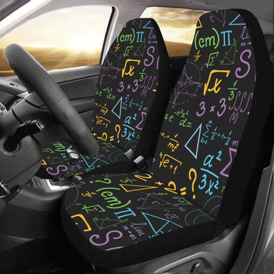 Math Pattern Print Design 03 Car Seat Covers (Set of 2)-JORJUNE.COM