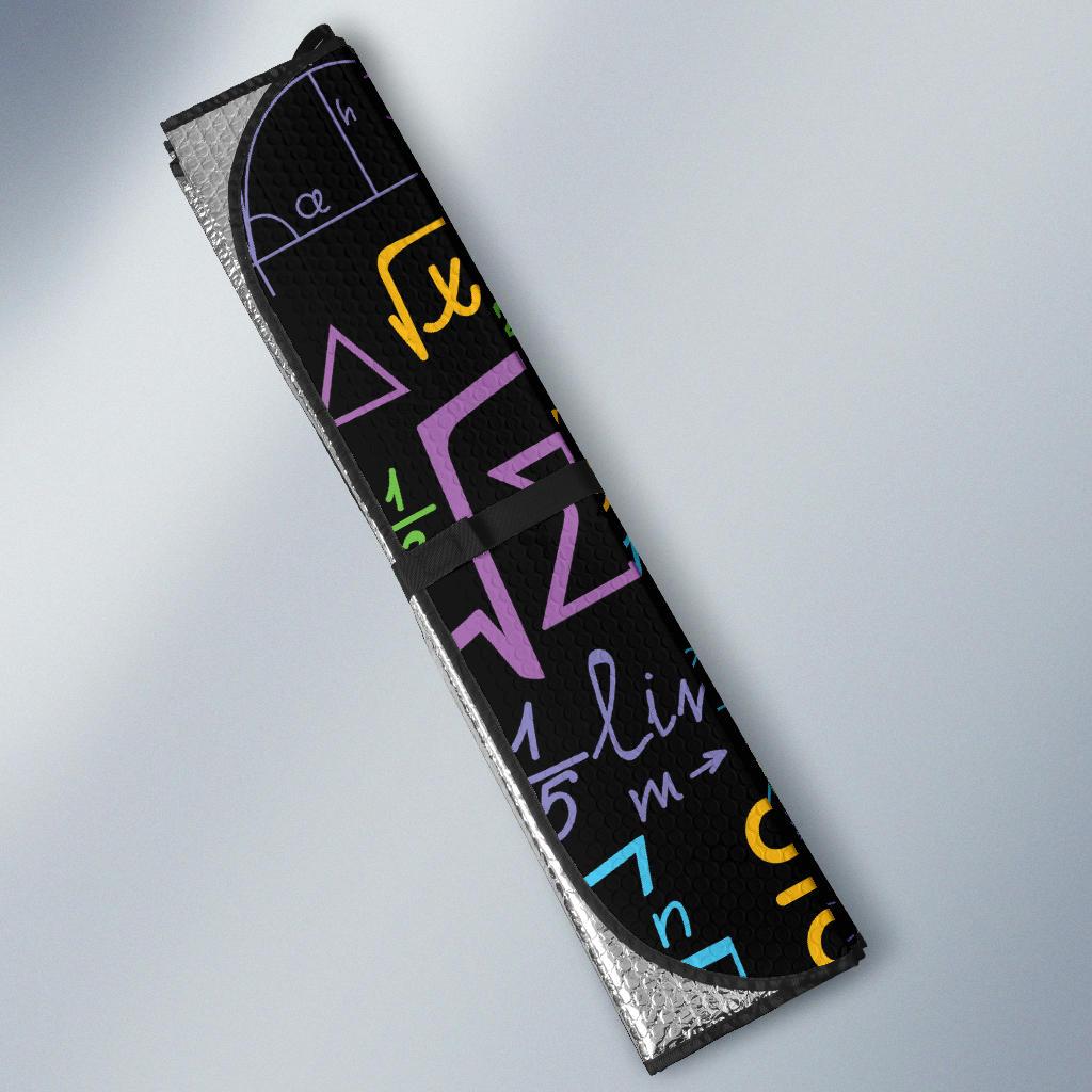 Math Pattern Print Design 03 Car Sun Shades-JORJUNE.COM