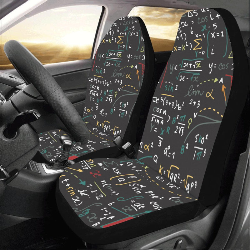 Math Pattern Print Design 04 Car Seat Covers (Set of 2)-JORJUNE.COM