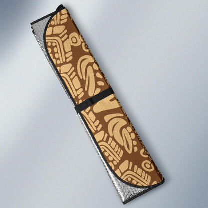 Mayan Pattern Print Design 01 Car Sun Shades-JORJUNE.COM