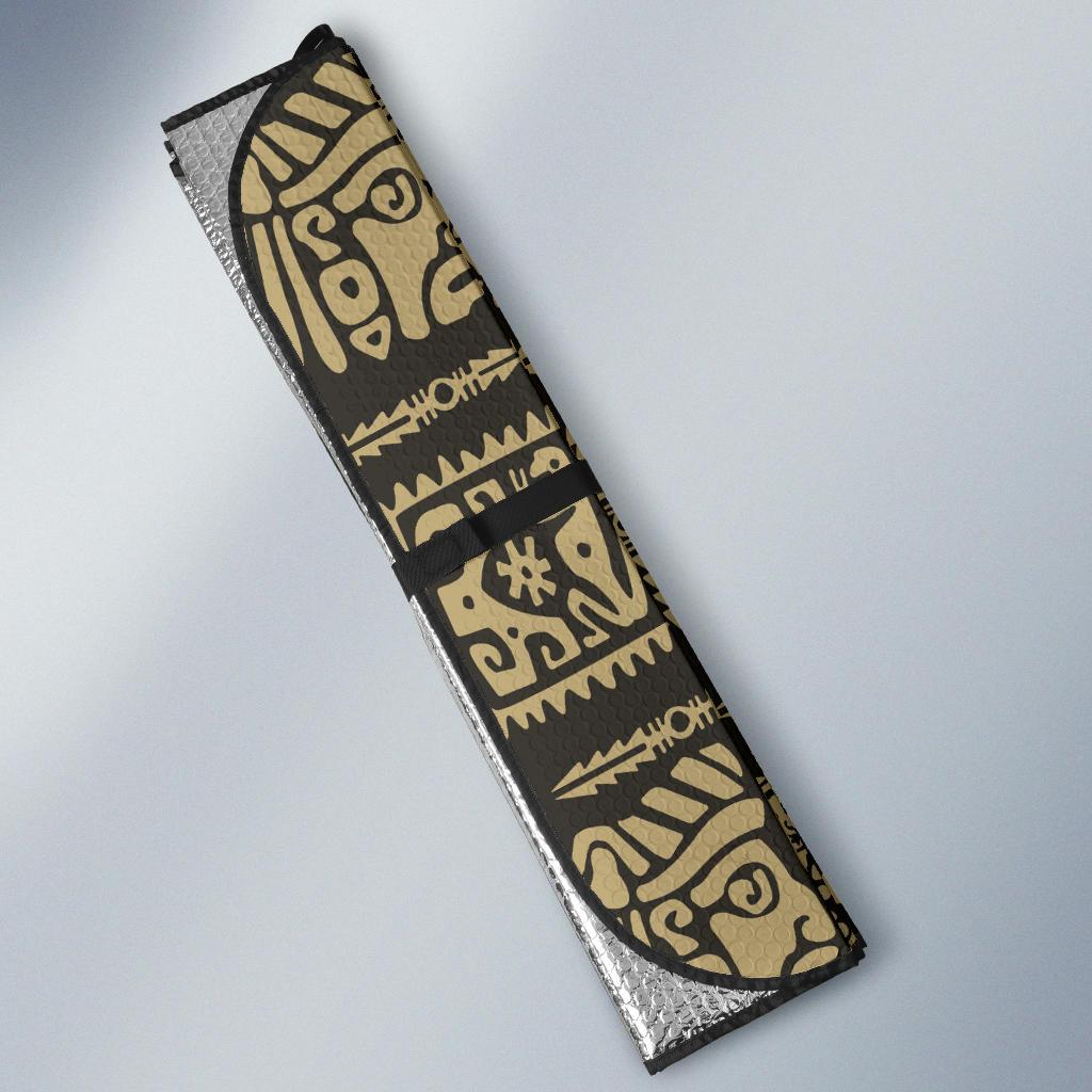 Mayan Pattern Print Design 02 Car Sun Shades-JORJUNE.COM