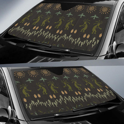 Mayan Pattern Print Design 04 Car Sun Shades-JORJUNE.COM