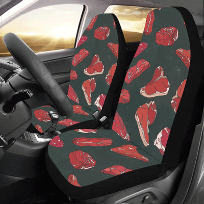 Meat Pattern Print Design 01 Car Seat Covers (Set of 2)-JORJUNE.COM