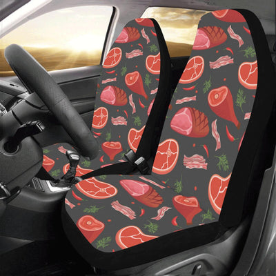 Meat Pattern Print Design 03 Car Seat Covers (Set of 2)-JORJUNE.COM