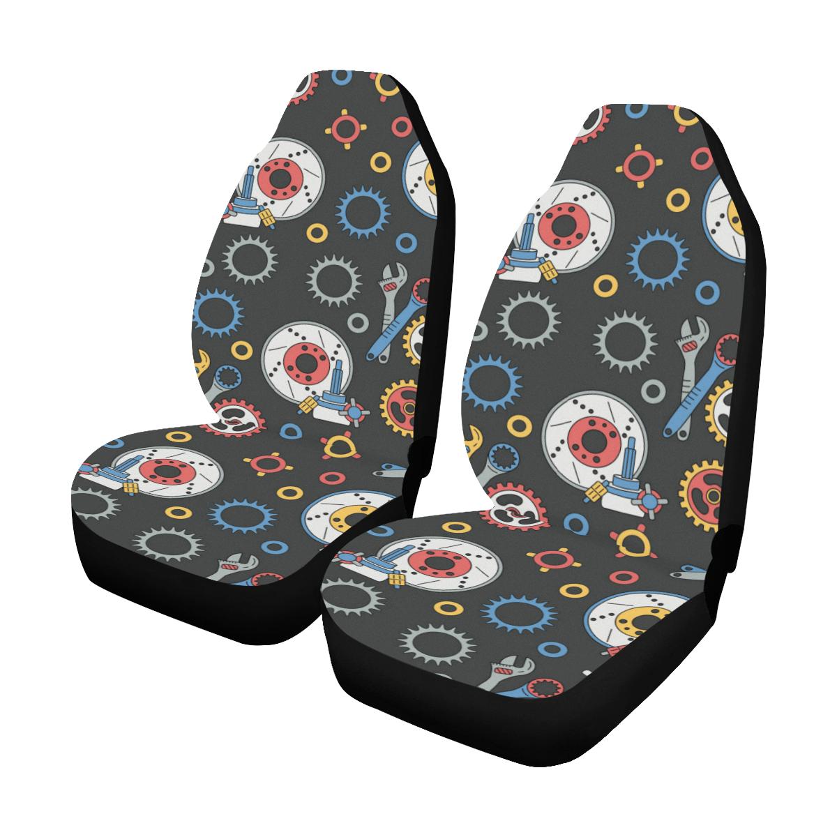 Mechanic Pattern Print Design 01 Car Seat Covers (Set of 2)-JORJUNE.COM