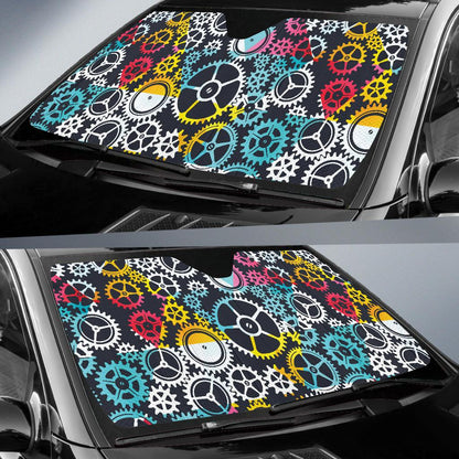 Mechanic Pattern Print Design 02 Car Sun Shades-JORJUNE.COM