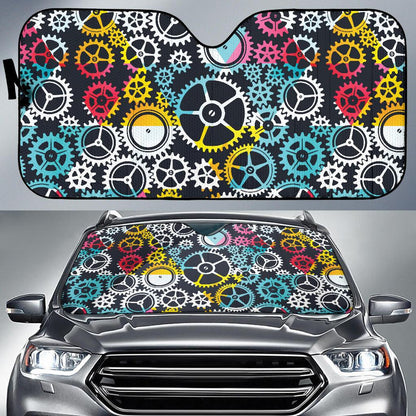 Mechanic Pattern Print Design 02 Car Sun Shades-JORJUNE.COM