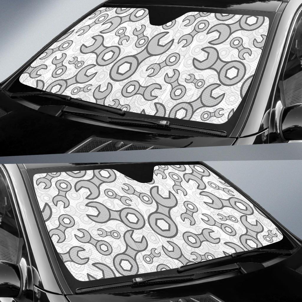 Mechanic Pattern Print Design 05 Car Sun Shades-JORJUNE.COM
