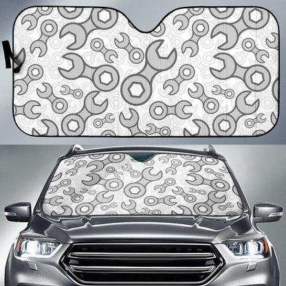 Mechanic Pattern Print Design 05 Car Sun Shades-JORJUNE.COM