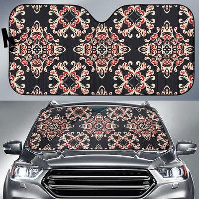 Medallion Pattern Print Design 01 Car Sun Shades-JORJUNE.COM