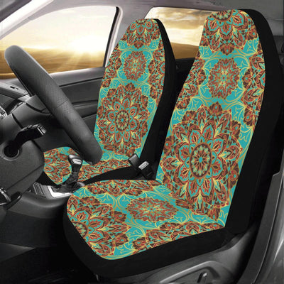 Medallion Pattern Print Design 02 Car Seat Covers (Set of 2)-JORJUNE.COM