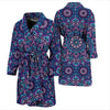 Medallion Pattern Print Design 05 Men Bathrobe-JORJUNE.COM