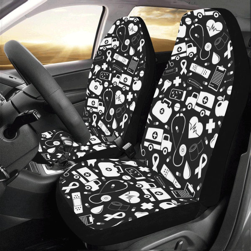 Medical Pattern Print Design 01 Car Seat Covers (Set of 2)-JORJUNE.COM