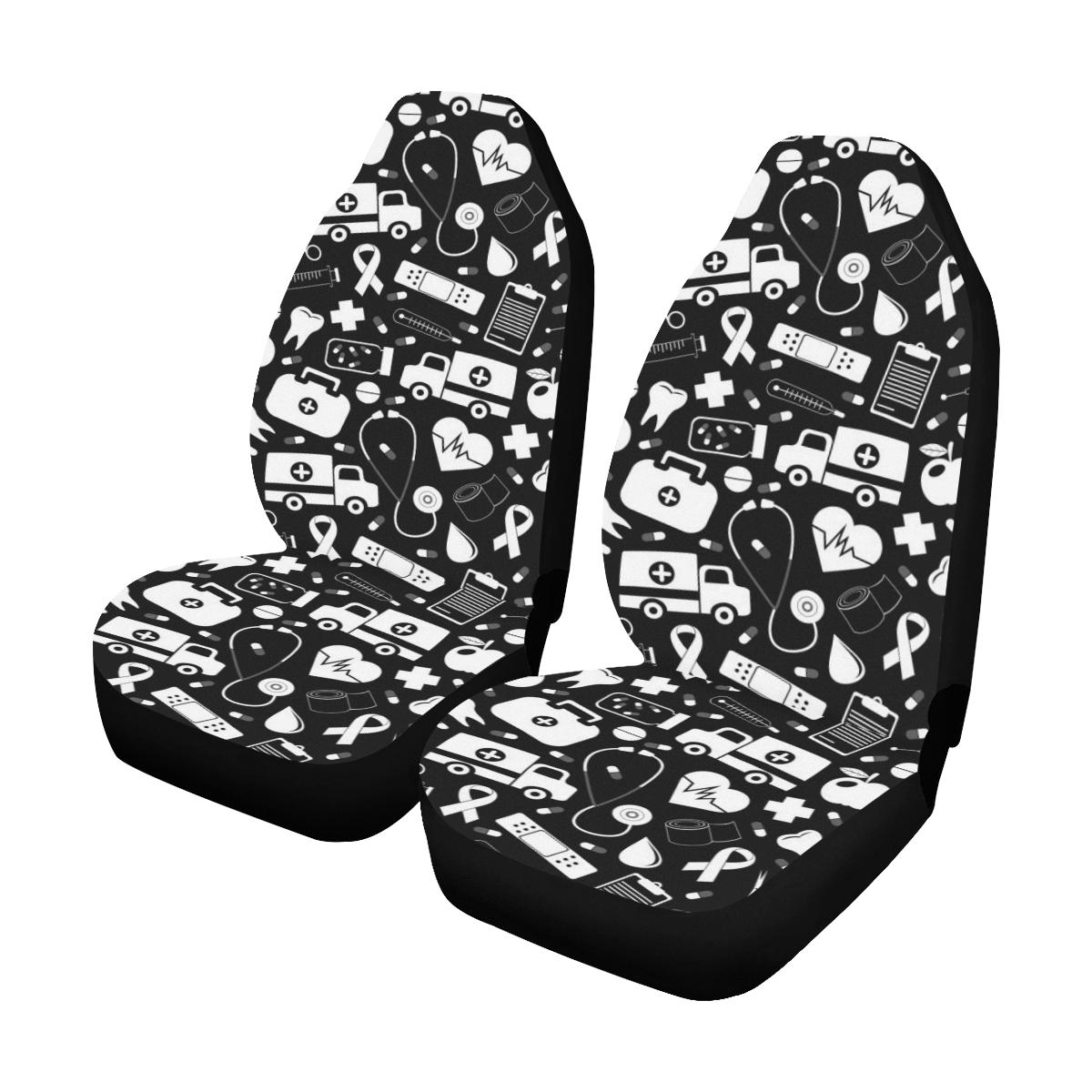 Medical Pattern Print Design 01 Car Seat Covers (Set of 2)-JORJUNE.COM