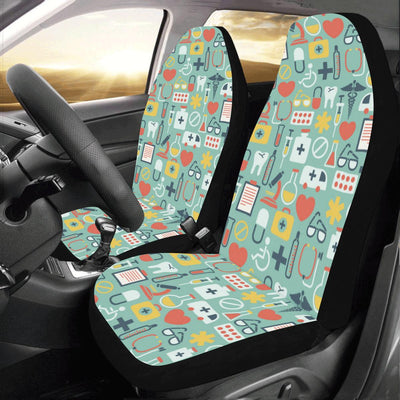 Medical Pattern Print Design 02 Car Seat Covers (Set of 2)-JORJUNE.COM