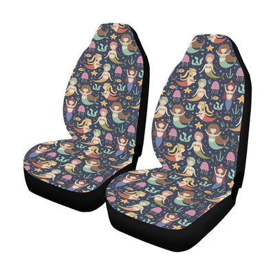Mermaid Cartoon Pattern Print Design 03 Car Seat Covers (Set of 2)-JORJUNE.COM