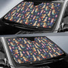 Mermaid Cartoon Pattern Print Design 03 Car Sun Shades-JORJUNE.COM