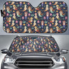 Mermaid Cartoon Pattern Print Design 03 Car Sun Shades-JORJUNE.COM