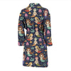 Mermaid Cartoon Pattern Print Design 03 Men Bathrobe-JORJUNE.COM