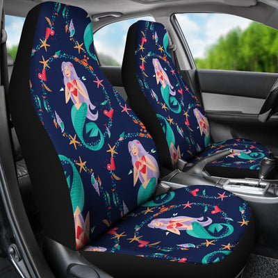 Mermaid Girl Cute Design Print Universal Fit Car Seat Covers