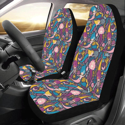 Mermaid Pattern Print Design 08 Car Seat Covers (Set of 2)-JORJUNE.COM