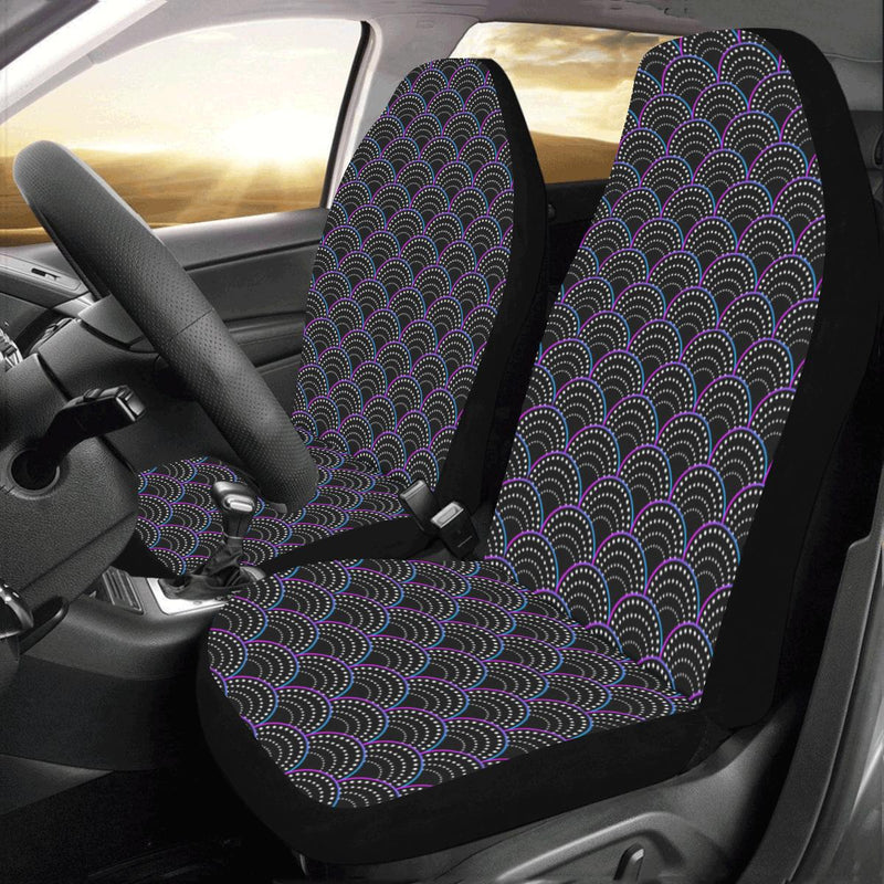 Mermaid Pattern Print Design 09 Car Seat Covers (Set of 2)-JORJUNE.COM