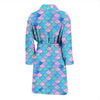 Mermaid Scales Pastel Pattern Print Design 07 Men Bathrobe-JORJUNE.COM