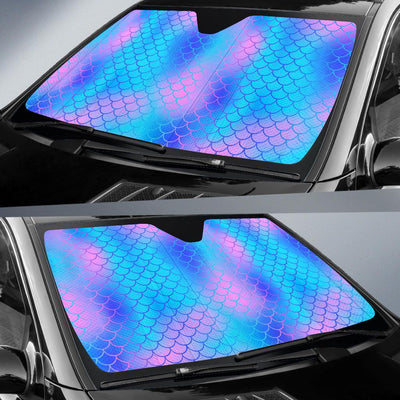 Mermaid Scales Pattern Print Design 04 Car Sun Shades-JORJUNE.COM