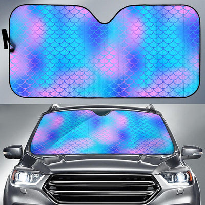 Mermaid Scales Pattern Print Design 04 Car Sun Shades-JORJUNE.COM