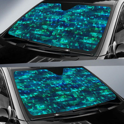 Mermaid Scales Pattern Print Design 06 Car Sun Shades-JORJUNE.COM