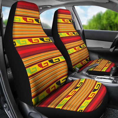 Mexican Blanket Ornament Print Pattern Universal Fit Car Seat Covers