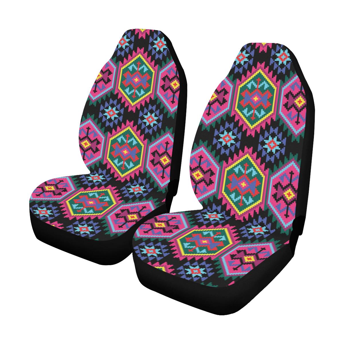 Mexican Pattern Print Design 02 Car Seat Covers (Set of 2)-JORJUNE.COM