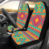 Mexican Pattern Print Design 04 Car Seat Covers (Set of 2)-JORJUNE.COM