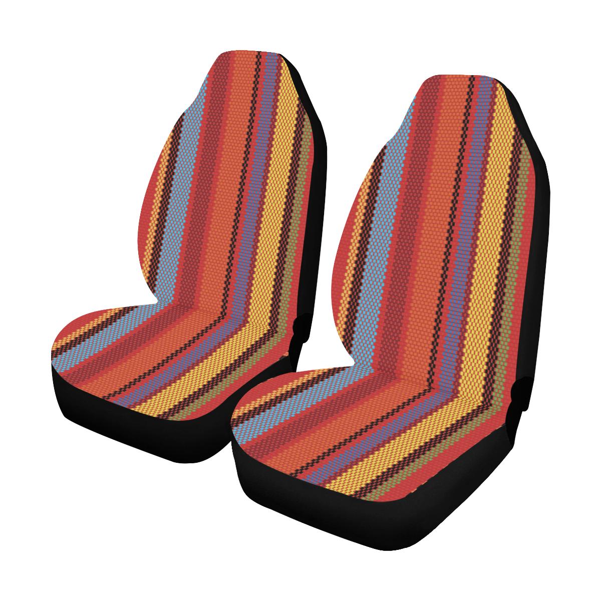 Mexican Pattern Print Design 05 Car Seat Covers (Set of 2)-JORJUNE.COM