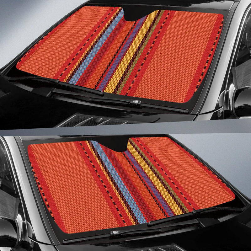 Mexican Pattern Print Design 05 Car Sun Shades-JORJUNE.COM