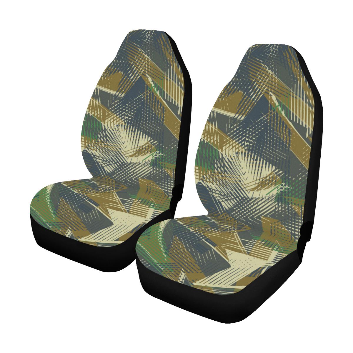 Military Camouflage Pattern Print Design 01 Car Seat Covers (Set of 2)-JORJUNE.COM