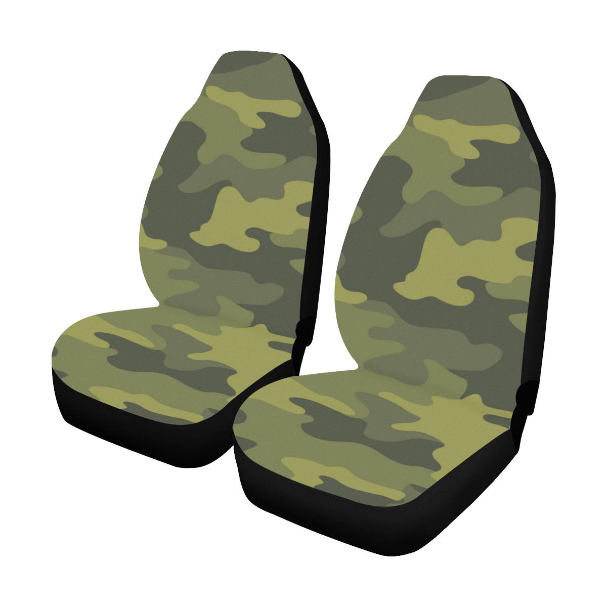 Military Camouflage Pattern Print Design 02 Car Seat Covers (Set of 2)-JORJUNE.COM