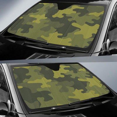 Military Camouflage Pattern Print Design 02 Car Sun Shades-JORJUNE.COM