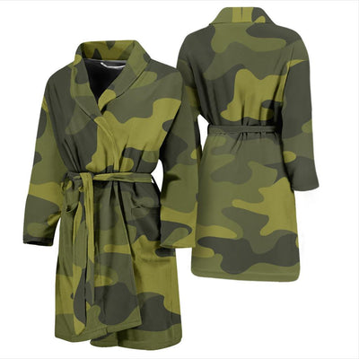 Military Camouflage Pattern Print Design 02 Men Bathrobe-JORJUNE.COM