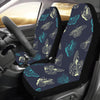 Monarch Butterfly Pattern Print Design 01 Car Seat Covers (Set of 2)-JORJUNE.COM