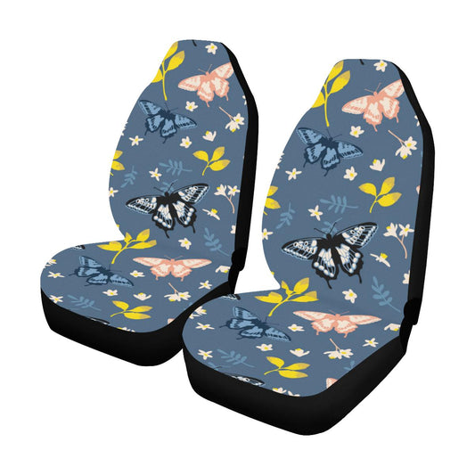 Monarch Butterfly Pattern Print Design 02 Car Seat Covers (Set of 2)-JORJUNE.COM