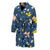 Monarch Butterfly Pattern Print Design 02 Men Bathrobe-JORJUNE.COM